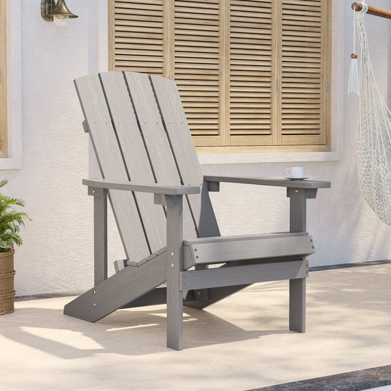 Chaise Adirondack Waskom, Gris clair