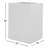 Langer Tall Lightweight Outdoor 23" x 18" x 30" Column Planter Box-1178089965
