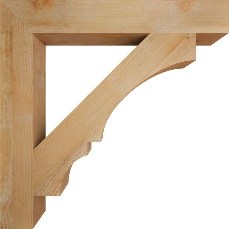 Support de bloc Balboa, L 6 po x P 42 po x H 42 po, Sapin Douglas scié brut