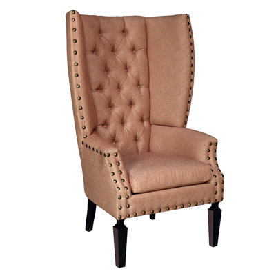 Adamarie Faux Leather Wingback Chair