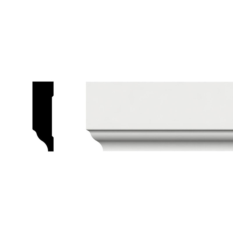 96'' White PVC Door Stop Moulding