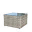 Ensemble de canapé modulaire d'extérieur en rotin et osier 4 pièces avec boîte de rangement