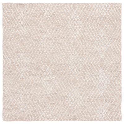 Sabrinia Abstract Hand Tufted Wool/Chenil/Cotton Abstract Rug in Beige/Ivory