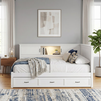 Lit plateforme double Pine