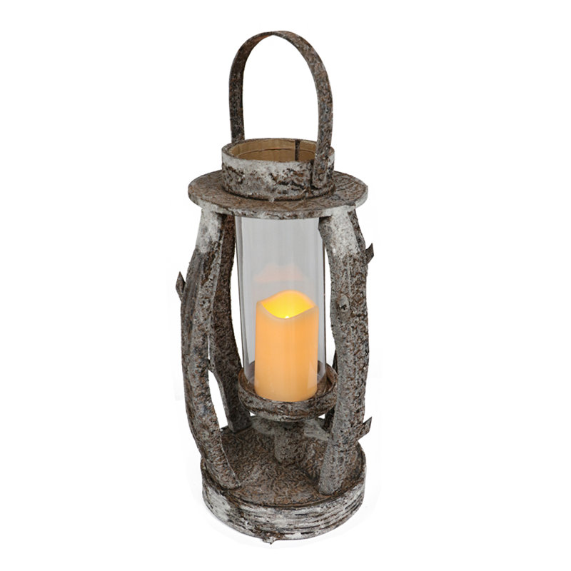 22'' H Tabletop Lantern with Candle Included