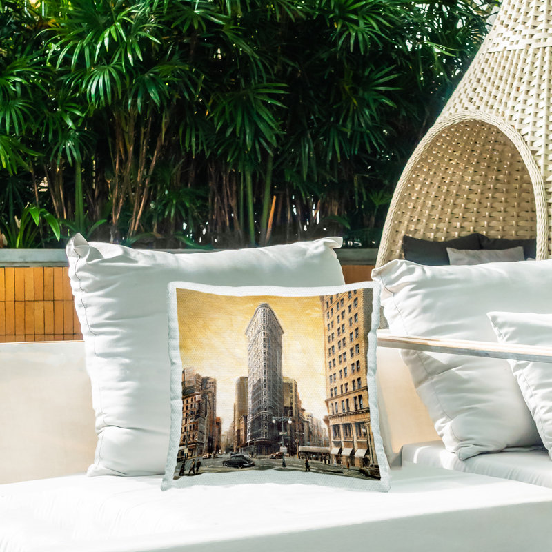 Coussin décoratif d'extérieur People Strolling City
