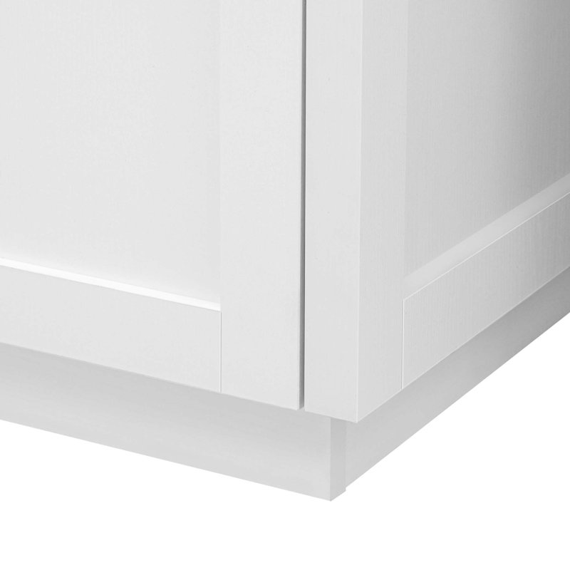 Îlot de cuisine extensible à deux tons de 82,7 po avec table de salle à manger pour 6, prises et tiroirs de rangement
