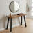 Solid Walnut Console Table with Metal Legs-450822832