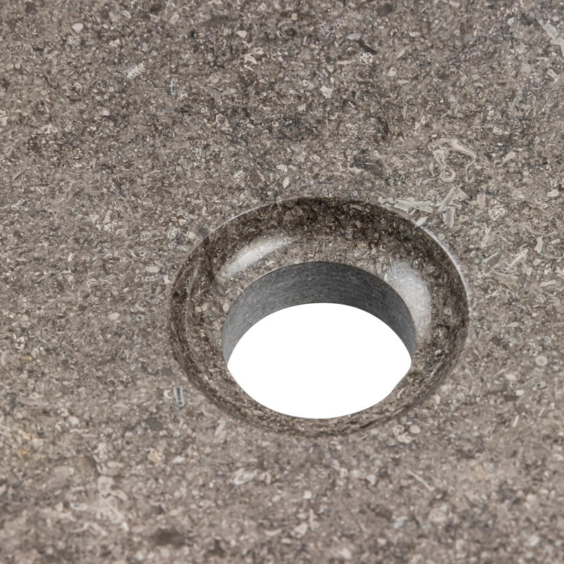 Bloomsbury Market Cavendish 520mm L x 520mm W Polished Marble Circular Sink