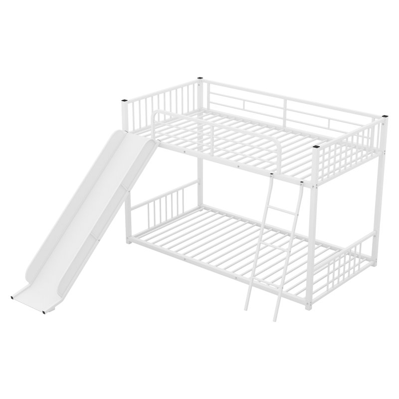 Lindenfield Kids Twin Over Twin Bunk Bed, White