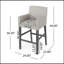 Tabouret de comptoir rembourré de 30,5 po -1154310026-1154310027