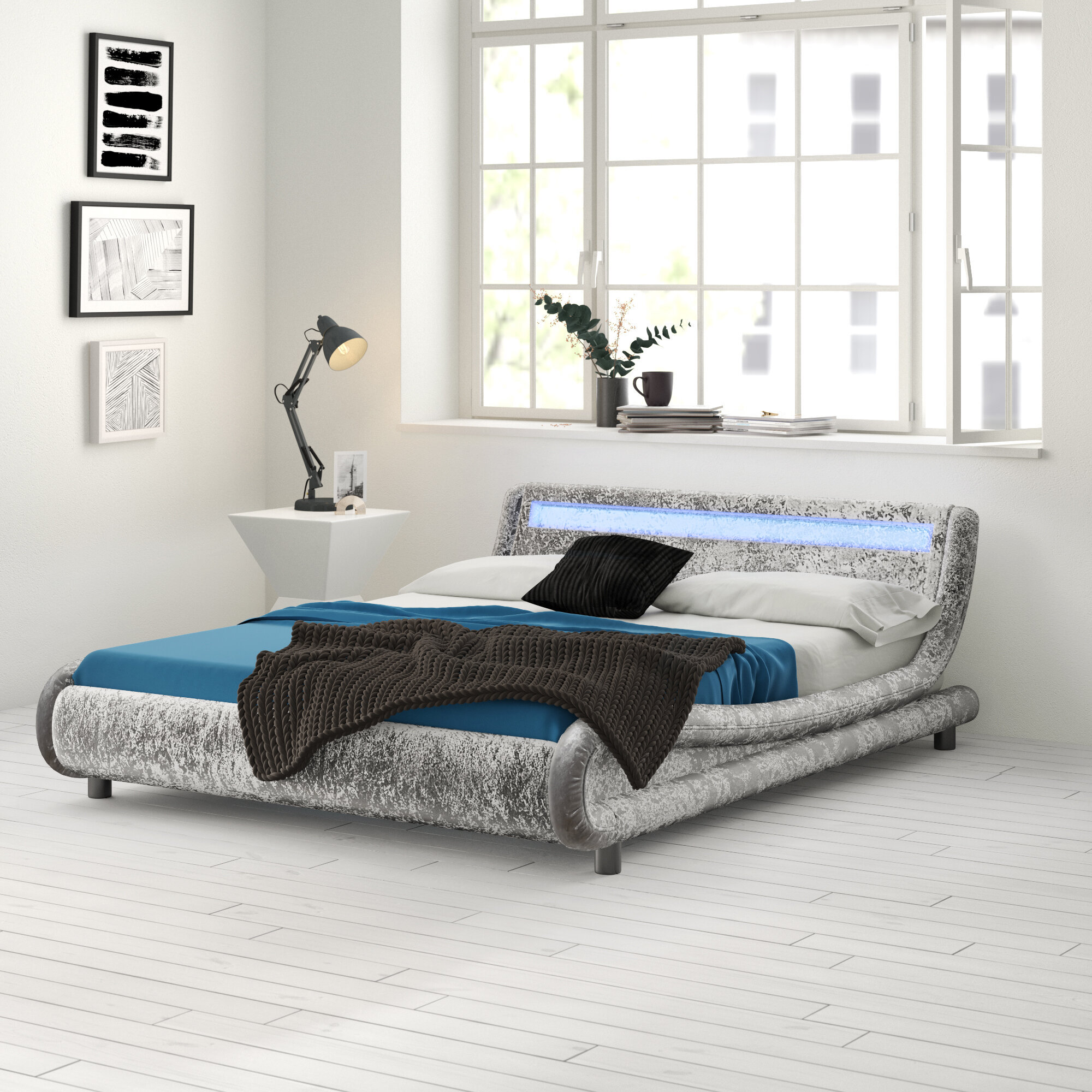 Kyara upholstered store bed frame