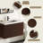 Maxbano 36" Floating Bathroom Vanity with Cement Single Sink-2007904152-1997345528