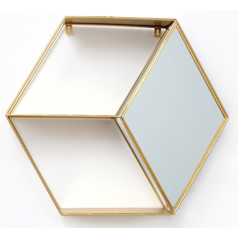 Costner 2 Piece Hexagon Accent Shelf