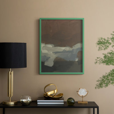 Mudstone Swath II Framed Print - Solid Wood