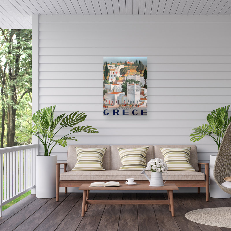 Marcus, Jules, île d'Andros, Grèce, toile extérieure, H 18 po x l 24 po