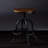 Industrial Iron Accent Stool