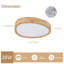 Plafonnier DEL 5CCT en bois naturel