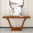Modern simple solid wood console table-1346403380