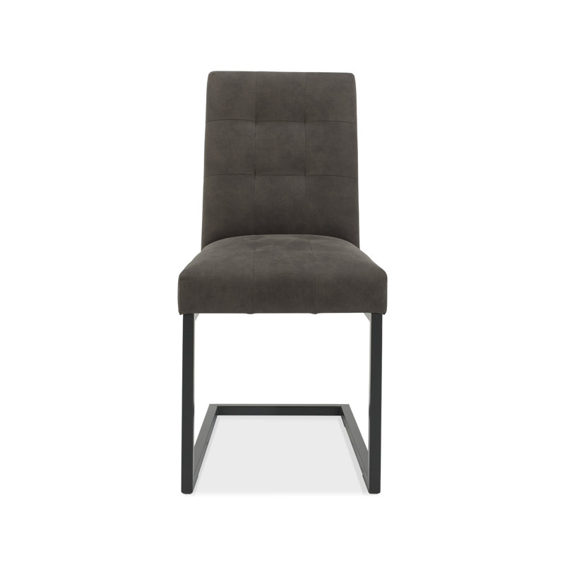 Phillippi 50cm H Tufted Polyester Blend Upholstered Cantilever Chair