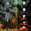 Décoration animée d'Halloween, sorcière d'Anmatronique, noir