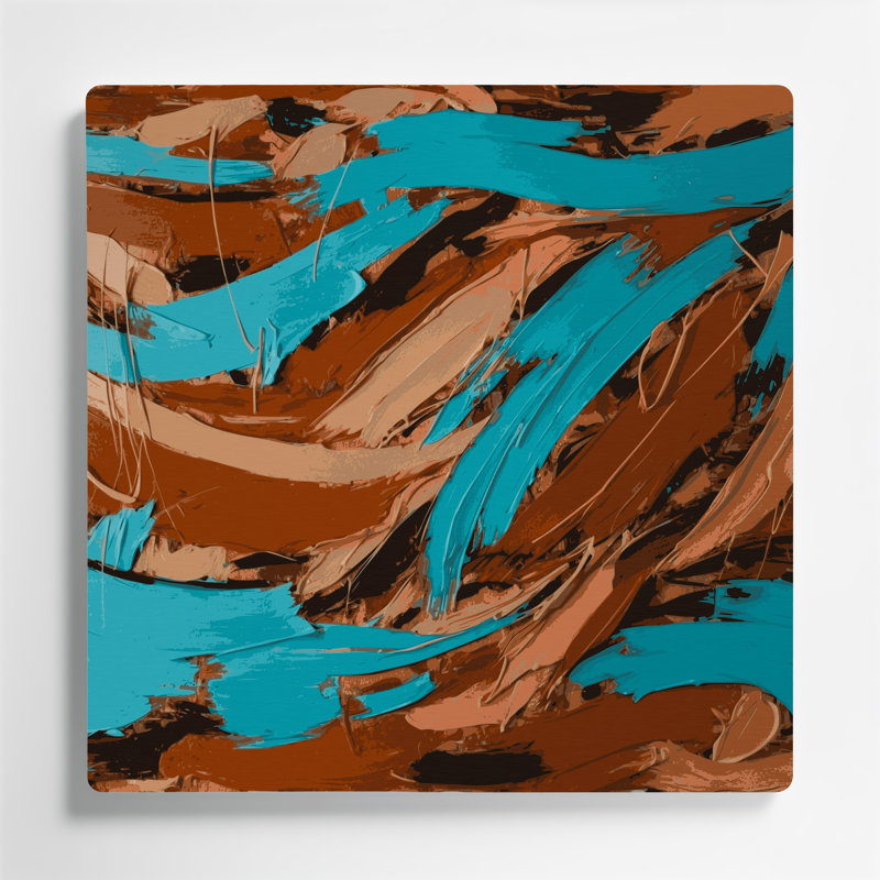Neo Expressionism 72 Brown Metal Wall Art