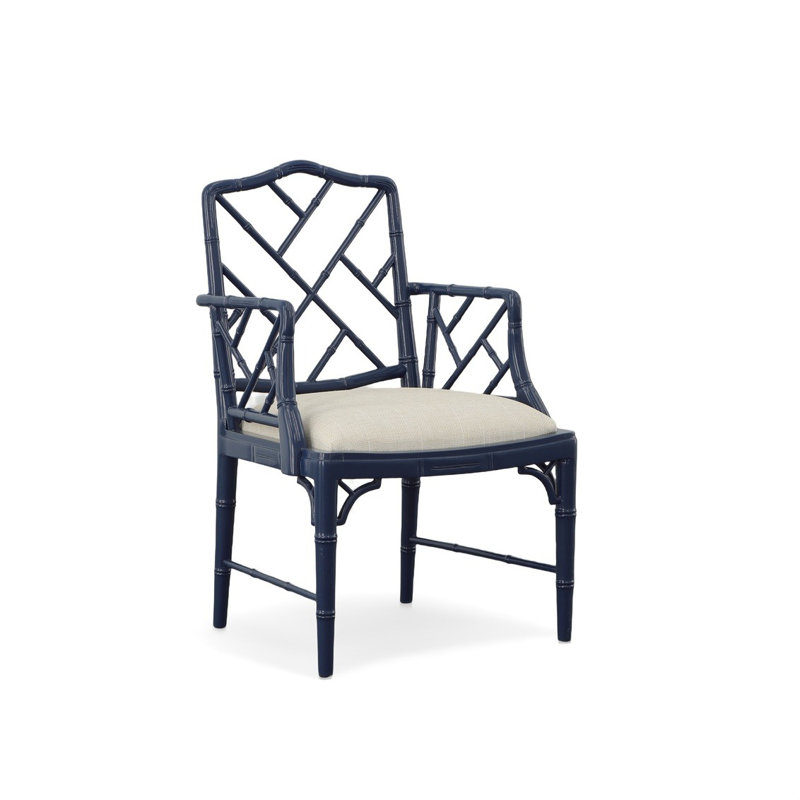 Upholstered Arm Chair, Blue