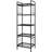 5-Wire Standing Storage Shelves, Metal Shelving Unit Pantry Rack For Laundry Kitchen Bathroom Organizer(Black)