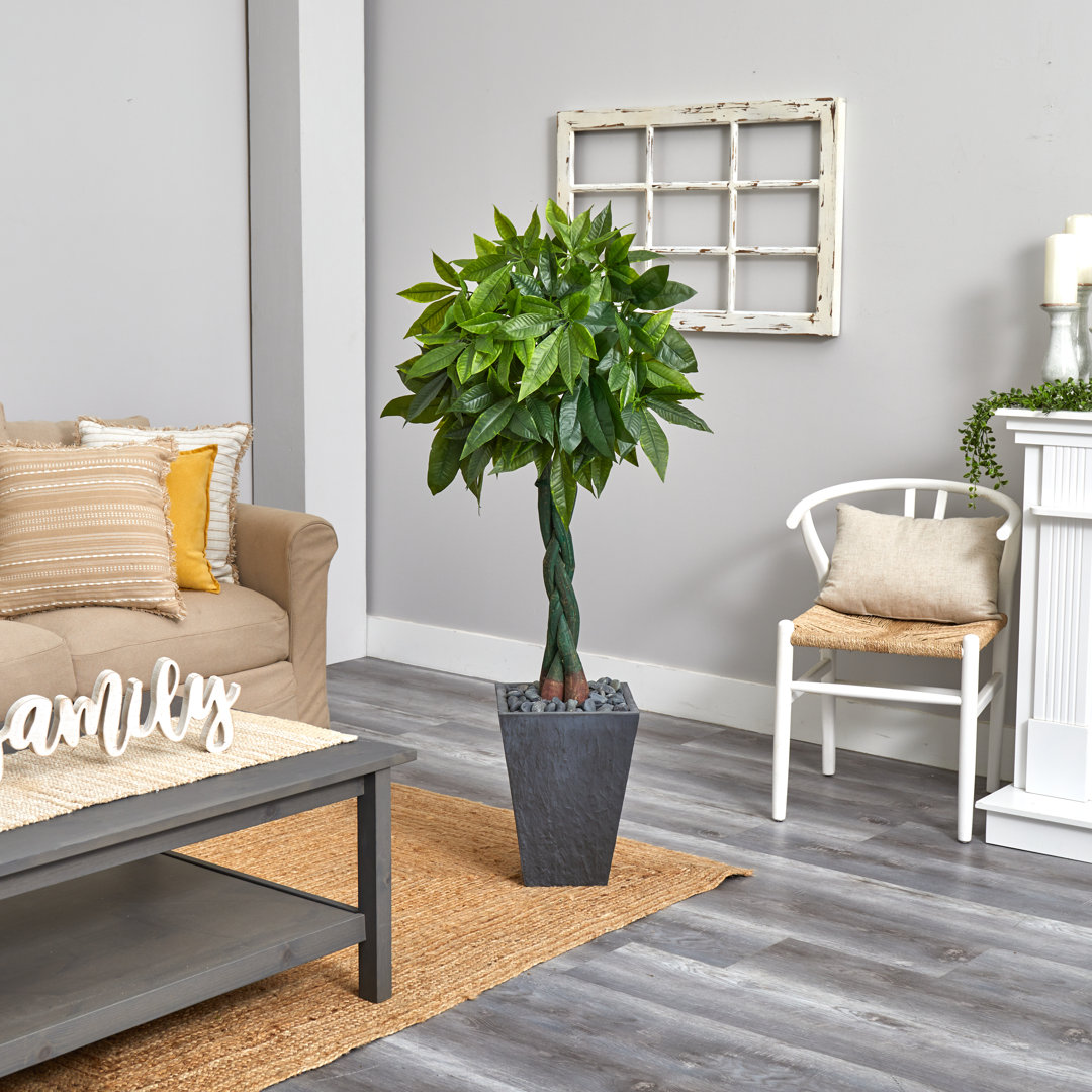 60'' Faux Foliage Tree in Ceramic Planter Orren Ellis