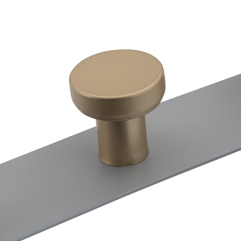 Gray and Gold Iron Over-the-Door 3-Hook Rack