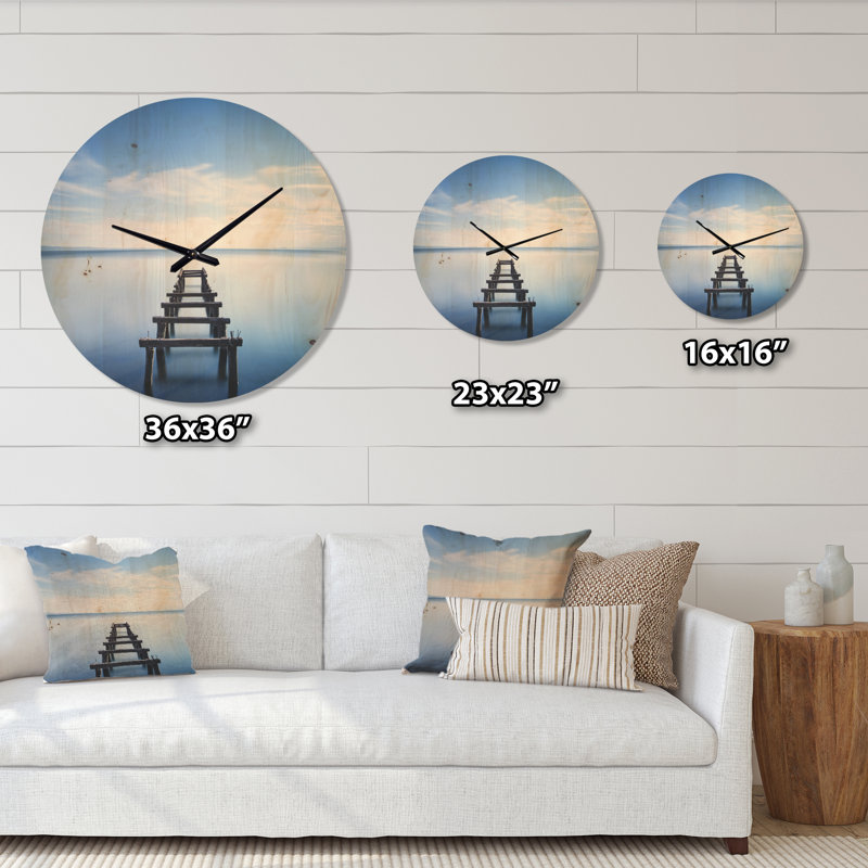 Horloge murale jetée dans le lac, Très grand