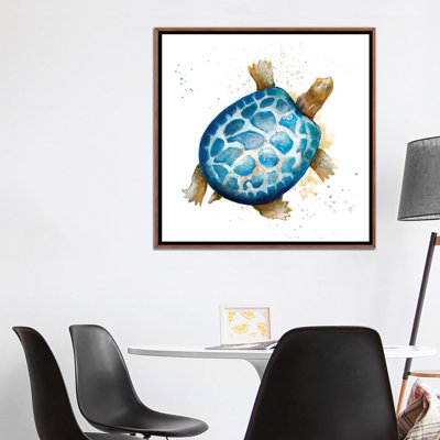 " Tortuga Azul Square " by Patricia Pinto