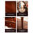 American-style vintage solid oak dressing table with multiple drawers design