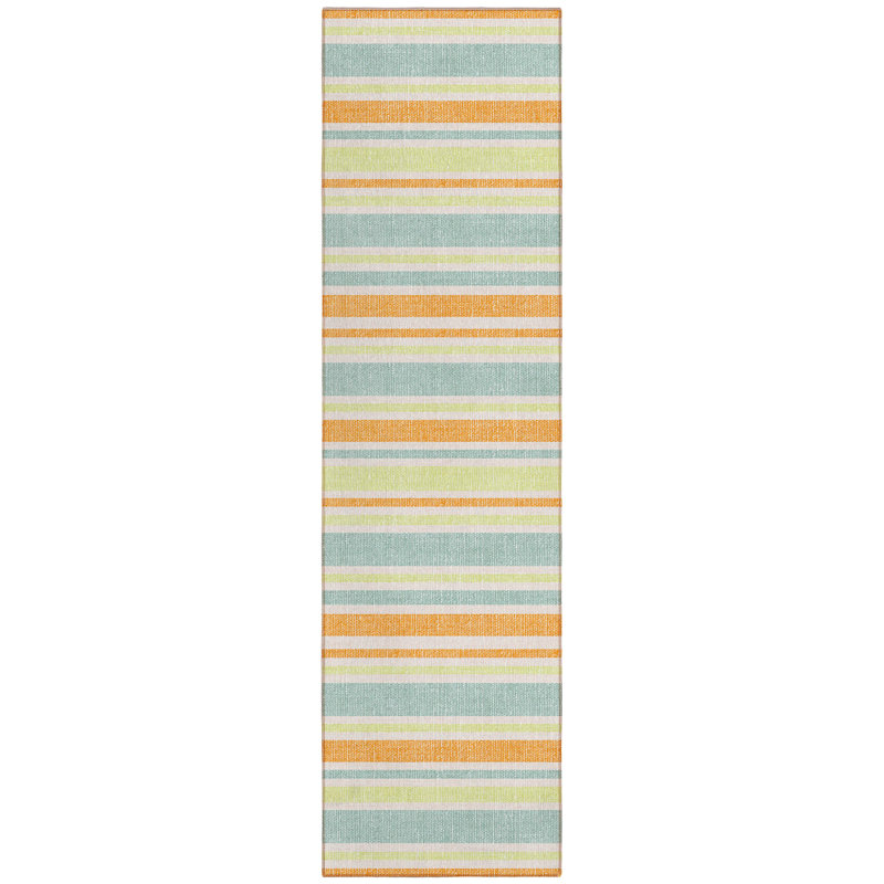 Tapis de couloir intérieur et extérieur orange 8 pi