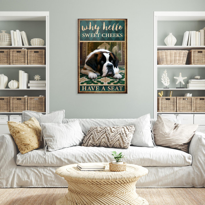 Impression sur toile St Bernard, H 36 po x l 24 po x P 1,25 po