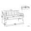 Aareona 122cm Wide Wicker Patio Sofa with Cushions