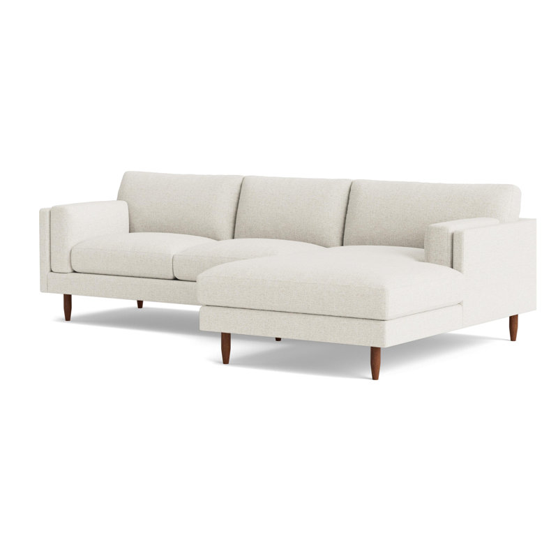 Skinny Fat Chaise Sectional, Performance Weave - Spa, Right Hand Facing