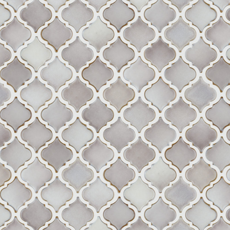 Hudson Tangier 2" x 2" Porcelain Grid Mosaic Wall & Floor Tile, Dove