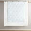 Housse de couette 100% coton pour lit double / grand lit - broderie bleu foncé et dollar sable sur fond blanc, fermeture à boutons, 4 attaches, 2 taies décoratives, coton blanc à contexture de 200 fils, broderie, boutonné-130164744