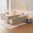 Twin Size Upholstered Platform Bed With Cute Rabbit Ear Shaped Headboard, Safety Rail, And Convenient Storage Pocket, Boucle Fabric – Perfect For Kids' Bedroom-786033678-795159228