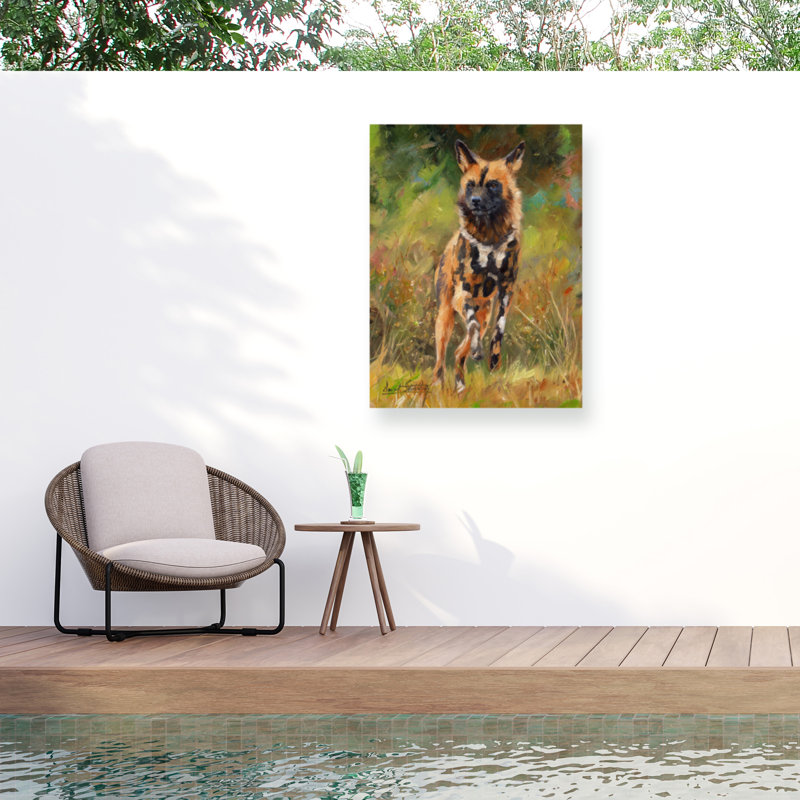 Toile d'extérieur David Stribble Wild Dog 2, H 14 po x l 19 po