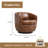 Chryssi Faux Leather Swivel Barrel Chair-223788702