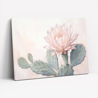 Ensemble de 1 tableau sur toile Fleur de cactus