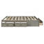 Grand lit plateforme avec 6 tiroirs de rangement, gris antique