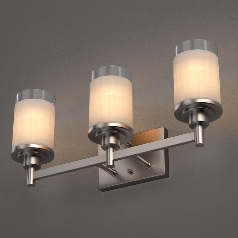 Lumière DEL pour meuble-lavabo, 3, Nickel brossé