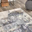 Tapis abstrait pour le salon, la chambre et la cuisine Moffitt, gris / ivoire-159592959
