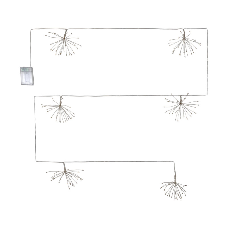 Aamorah Battery Operated Starburst Garland String Lights