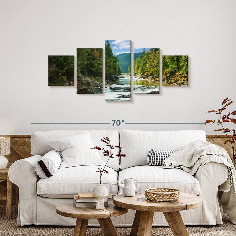 Mountain River, 24" H x 55" W