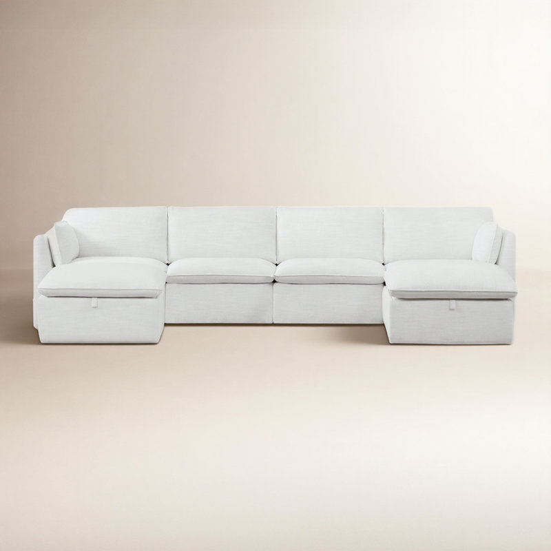 Canapé modulaire 6 pièces Greylan, Blanc