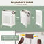 Plastic Rolling Laundry Basket with Handles